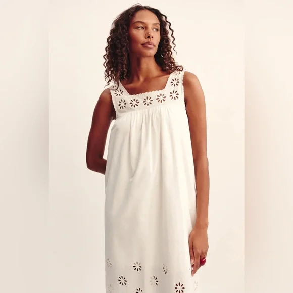 Posse Riviera Cecilia Cotton embroidered Maxi Dress - Picture 7 of 16